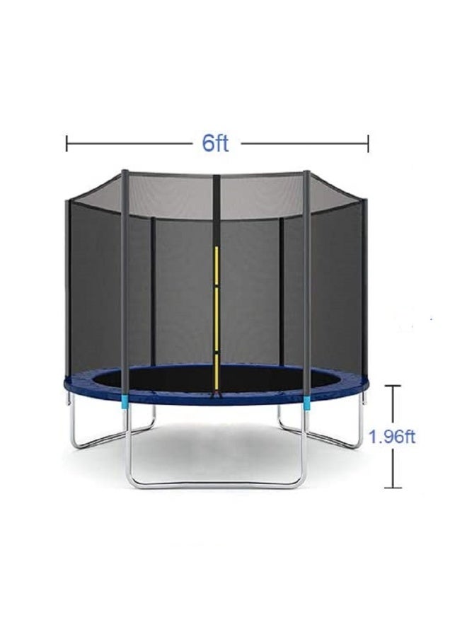 JSAITOYS Outdoor 6FT Jumping Park Trampoline With Safety Net 183 x 183 x 200cm - Image 2
